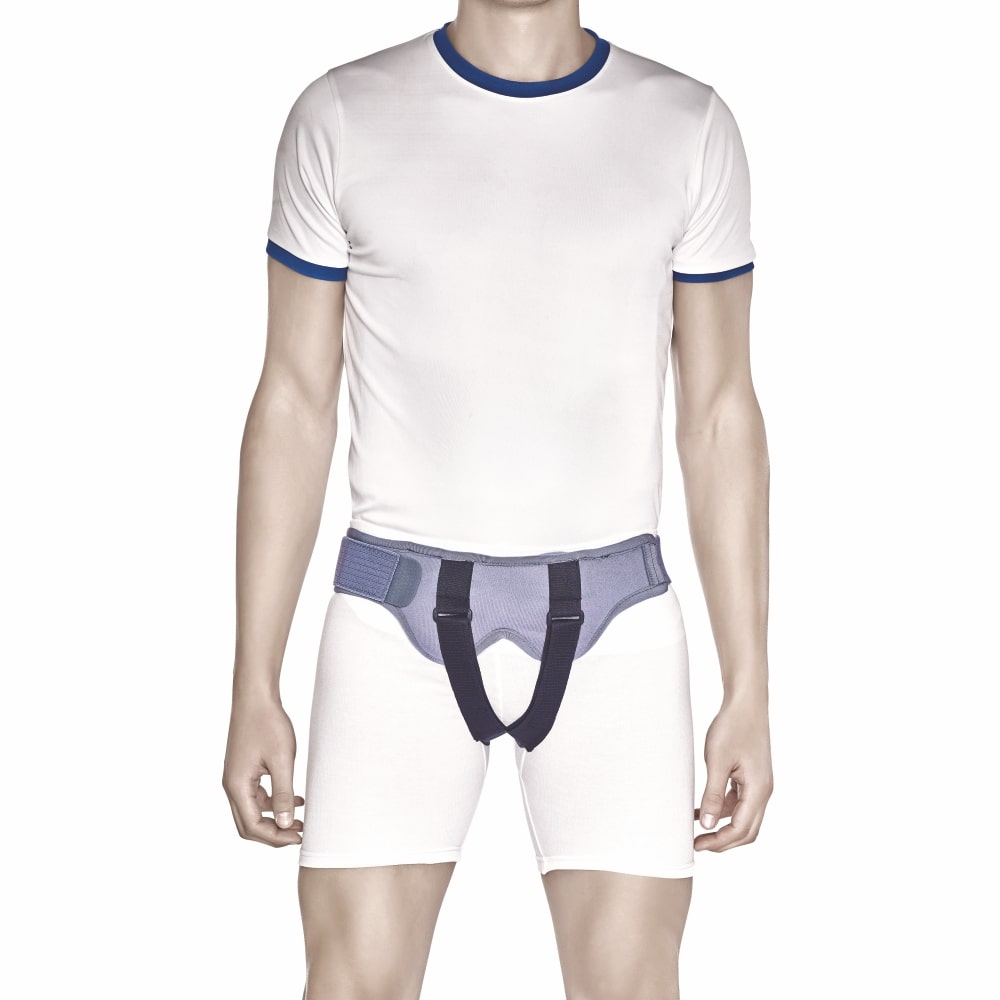 Hernia Belt with Double Pad | Support for Herniated Muscles (Grey)