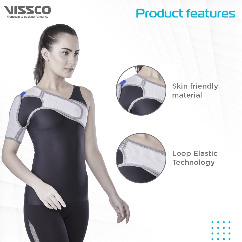 Shoulder Brace – Moderate Support (Grey)