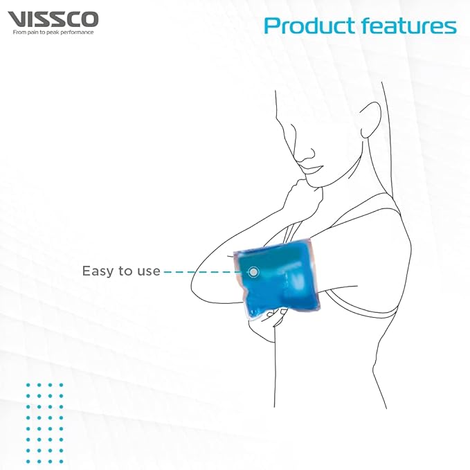 Icecool Gel Pack | Re-Freezable Pain Relief & Swelling (Blue) 24x12 cm