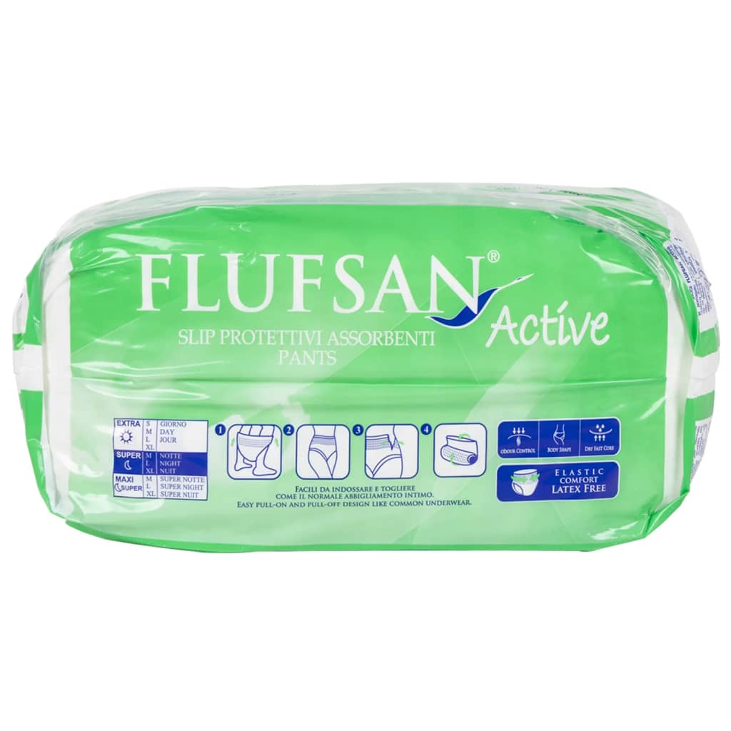 Flufsan Adult Diapers Large Pant - Packet of 14 Pcs