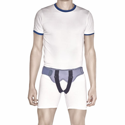 Hernia Belt with Double Pad | Support for Herniated Muscles (Grey)