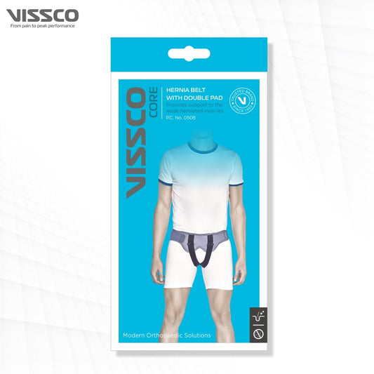 Hernia Belt with Double Pad | Support for Herniated Muscles (Grey)