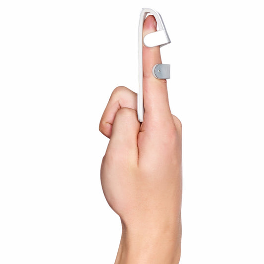 Baseball Finger Splint | Firm Support for DIP Joint (Silver)