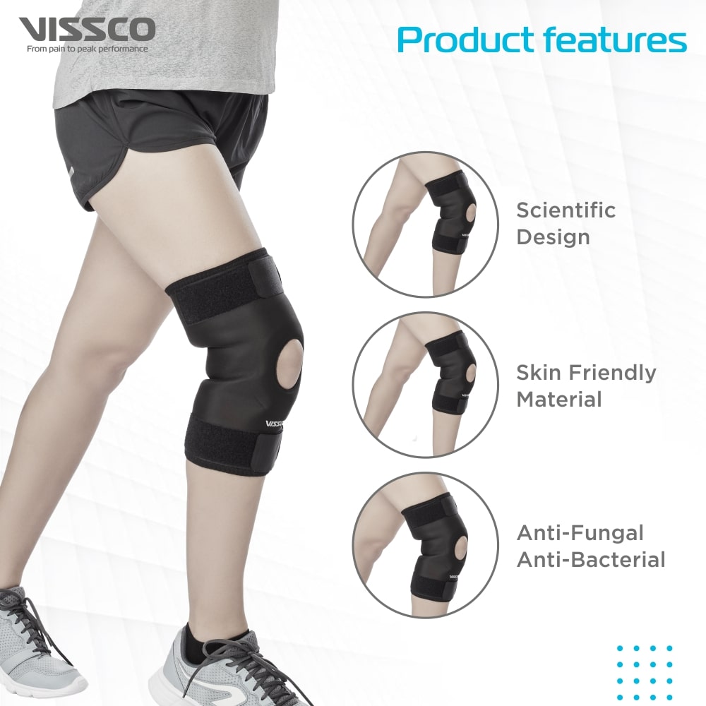 Functional Knee Wrap | Knee Support & Pain Relief (Black)