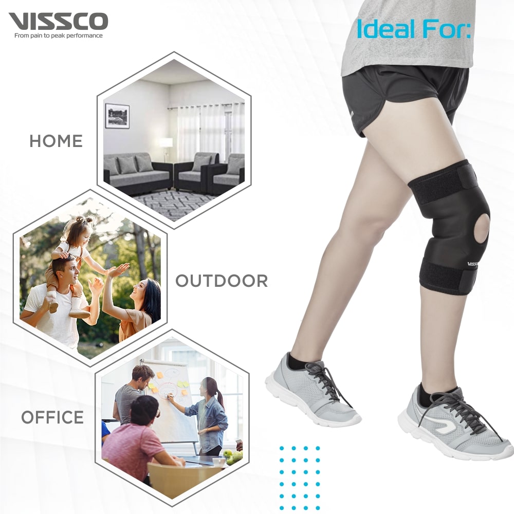 Functional Knee Wrap | Knee Support & Pain Relief (Black)