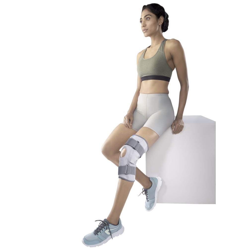 Stretch Hinged Knee Brace | Open Patella, Moderate Support