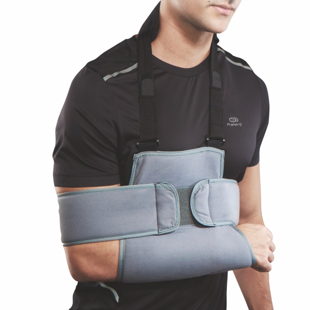 Shoulder Immobilizer | Firm Support for Dislocation & Pain Relief (Grey)