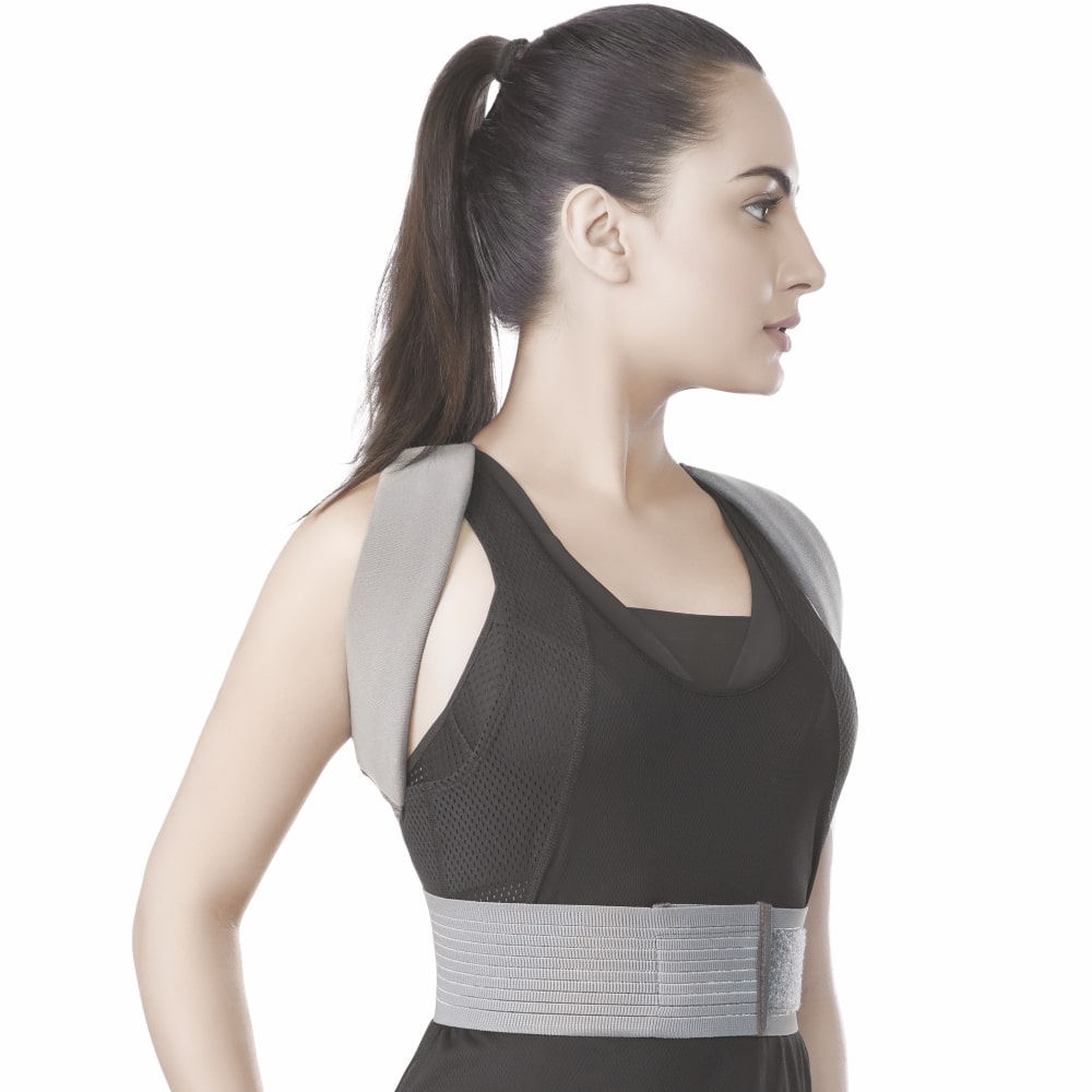 Posture Aid | Corrects Posture & Relieves Pain (Grey)