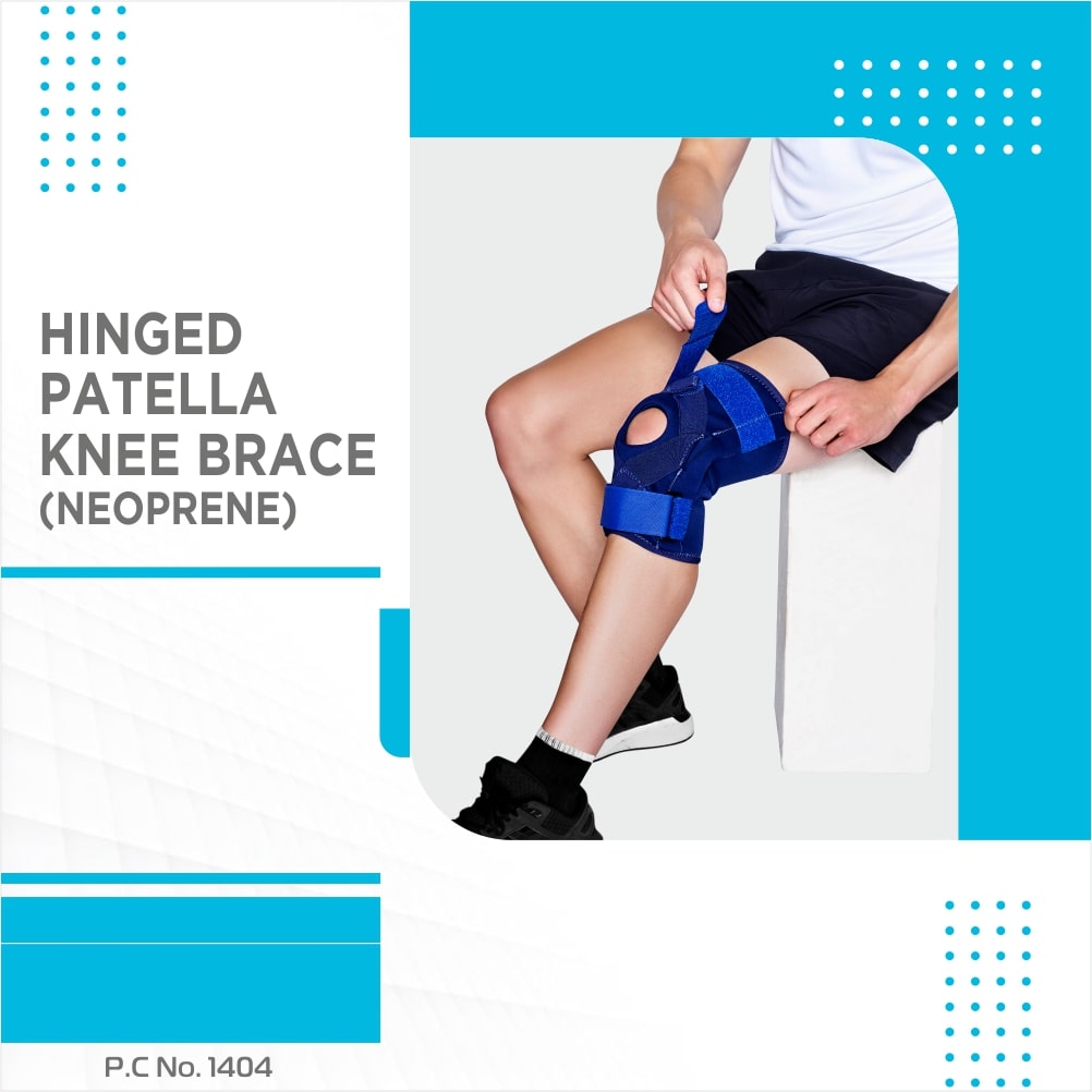 Hinged Patella Knee Brace | Moderate Support (Blue)