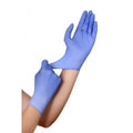 قفازات النتريل الخالية من البودرة: بنفسجي أزرق