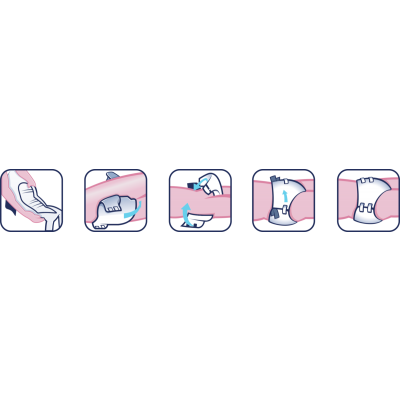 Flufsan Adult Diapers: Poly-Backed 90 Pcs