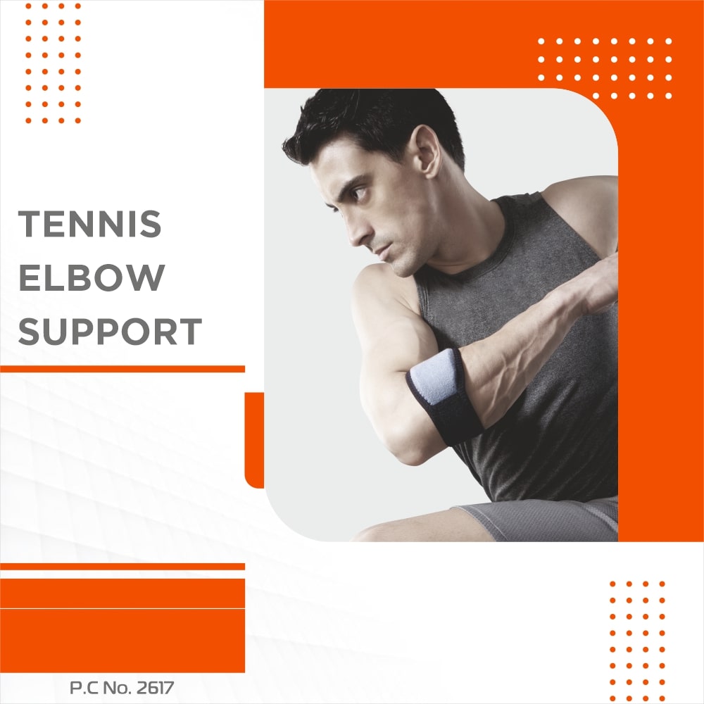 Tennis Elbow Support | Mild Compression for Elbow Pain Relief (Grey)