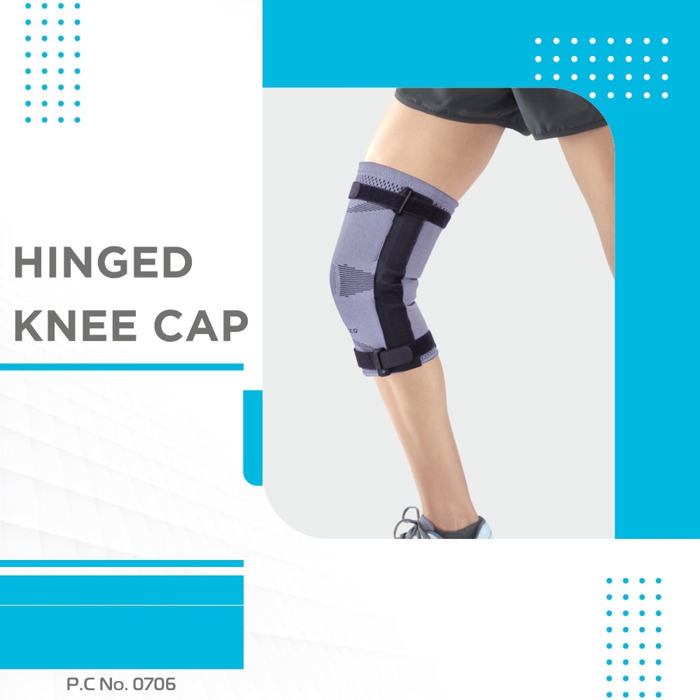 Hinged Knee Cap | Supports Knee Joint with Hinges (Beige)