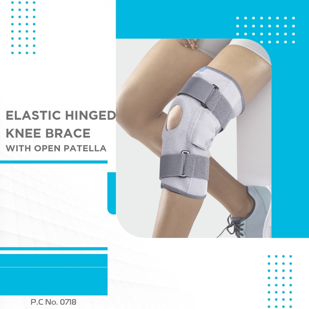 Stretch Hinged Knee Brace | Open Patella, Moderate Support