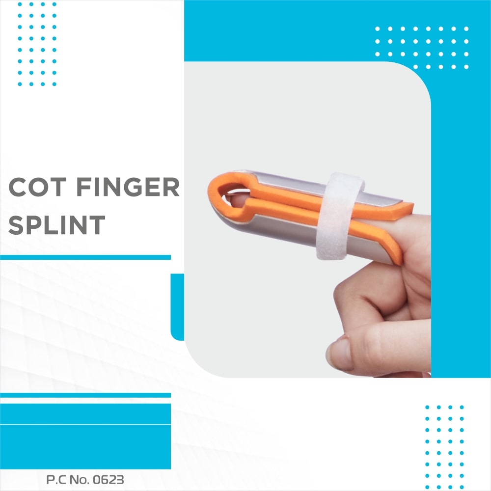 Cot Finger Splint | Adjustable Immobilizer for Finger Support