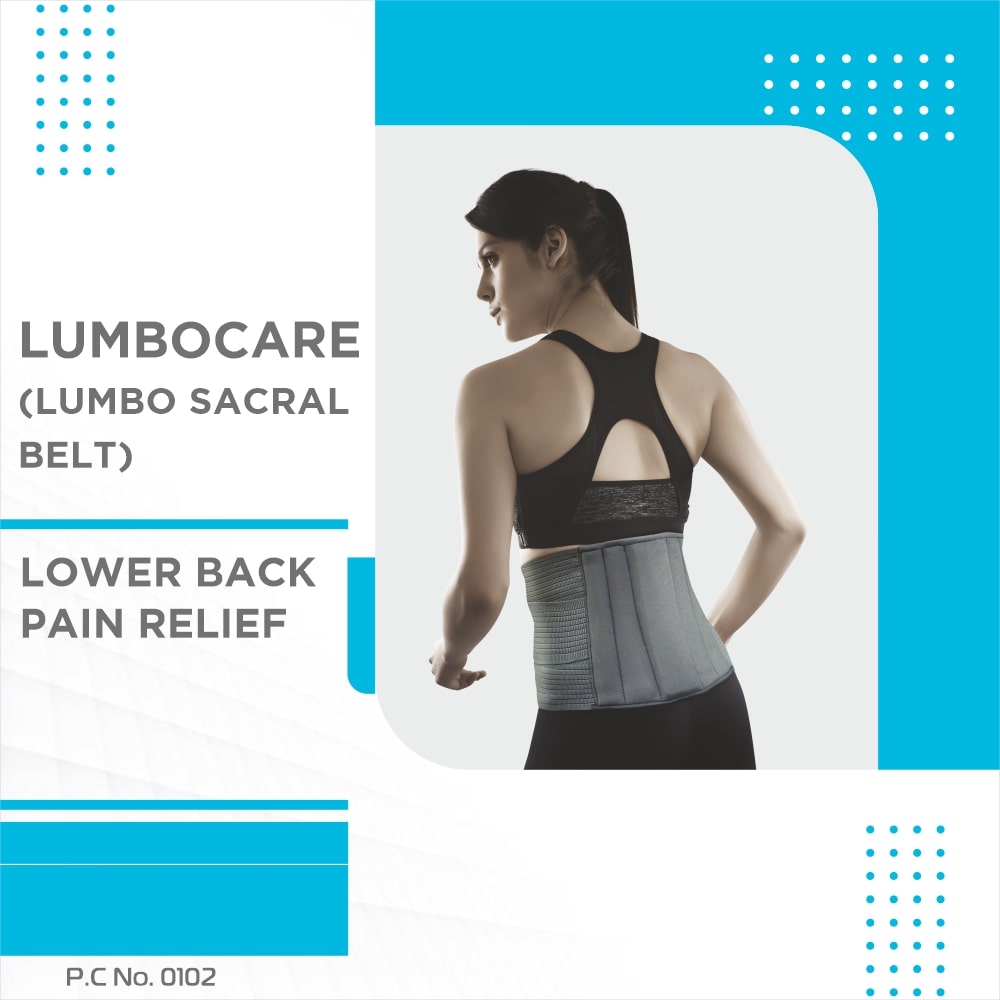 Lumbocare LS Belt | Lower Back & Abdomen Support (Grey)