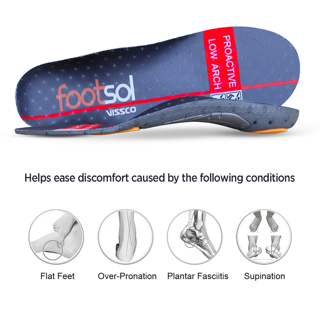 Footsol Shoe Insoles for Low Arch