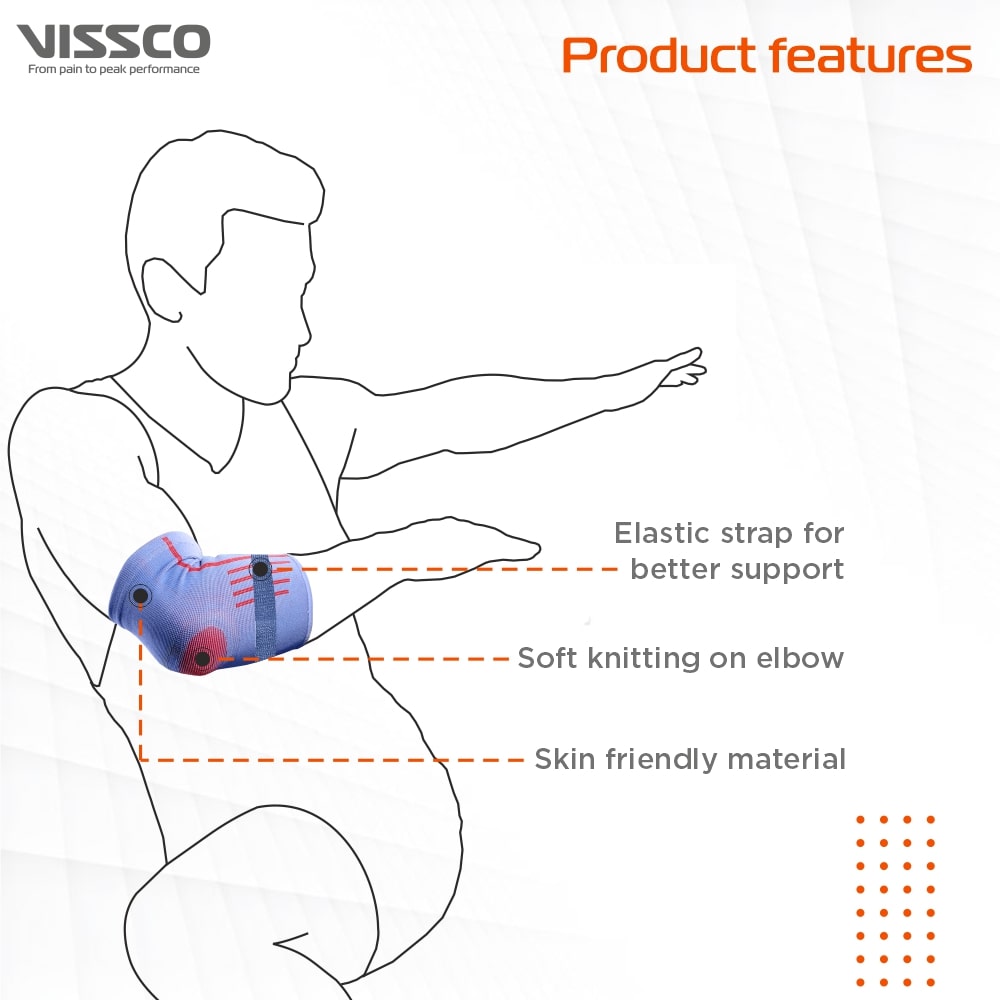 Elbow Support with Strap - Mild Compression