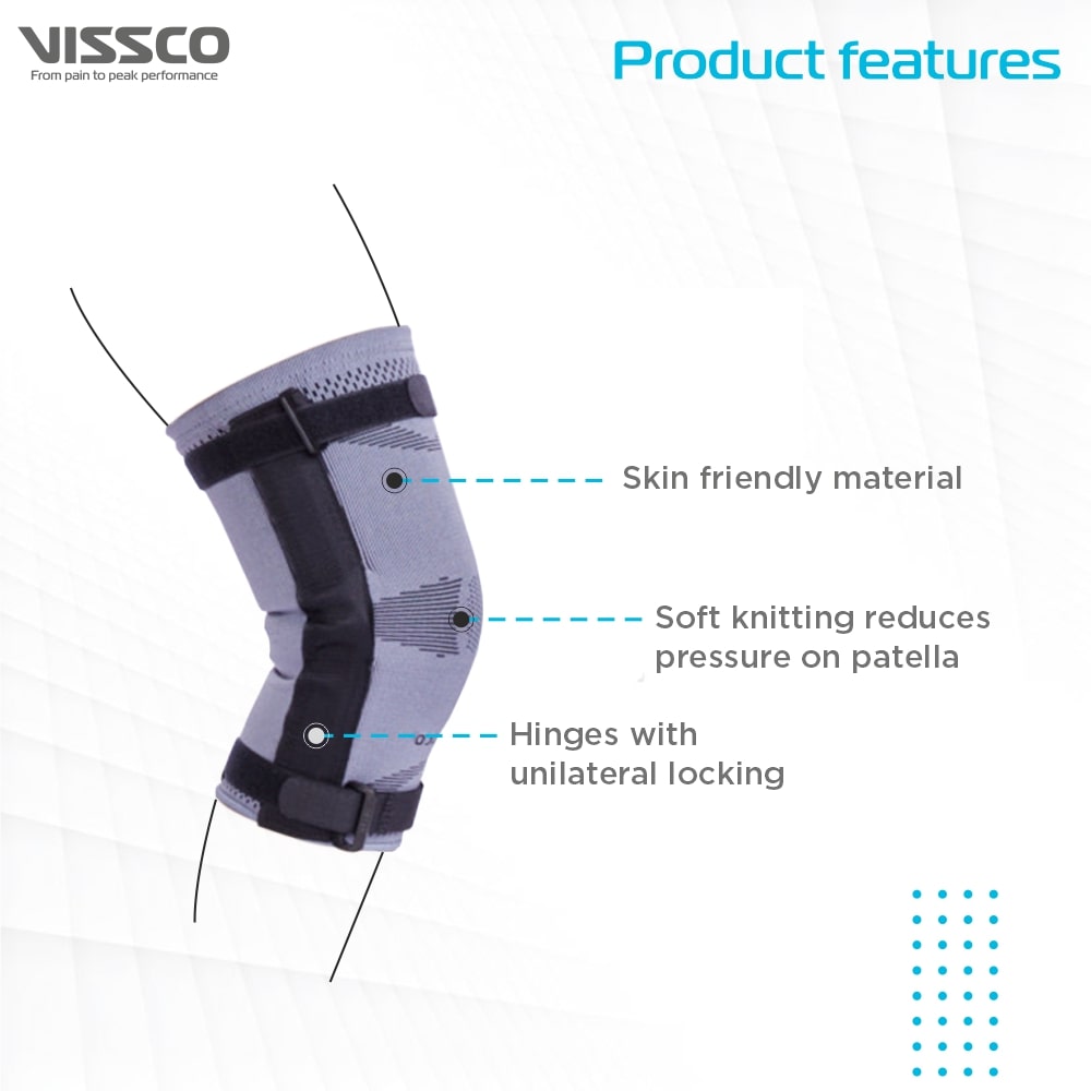 Hinged Knee Cap | Supports Knee Joint with Hinges (Beige)