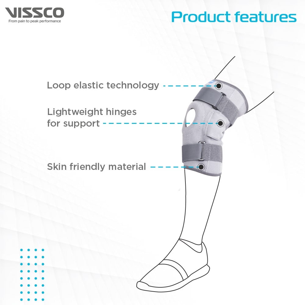 Stretch Hinged Knee Brace | Open Patella, Moderate Support