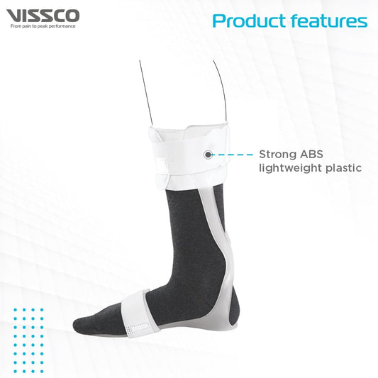 Foot Drop AFO Orthosis with Socks (White)