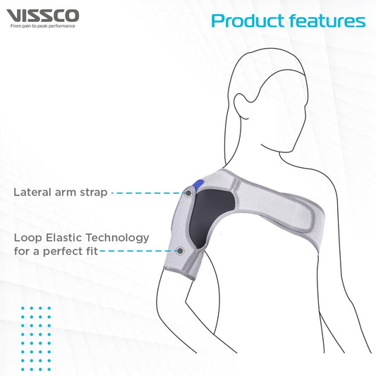 Shoulder Brace – Moderate Support (Grey)