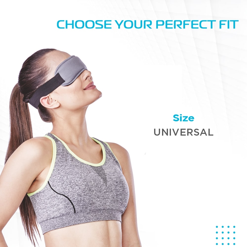 Cool Gel Eye Mask | Relief for Puffy, Tired Eyes & Dark Circles (Grey)