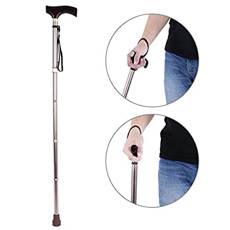 Foldable Bronze Walking Stick