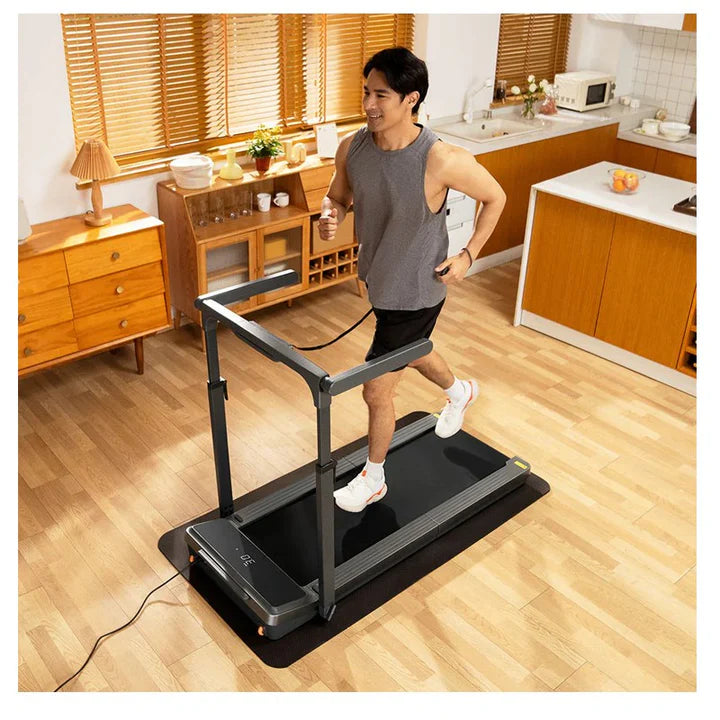 King Smith Z3 Hybrid Walking Pad Foldable Treadmill with Side Armrest, Max Speed 10 km/h, 1HP Brushless Motor
