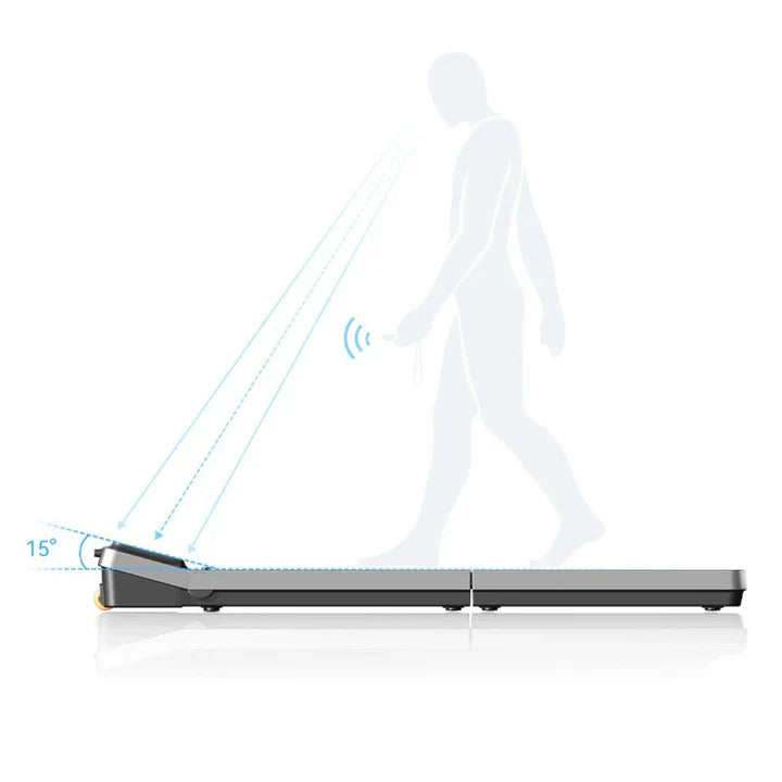 King Smith Z3 Hybrid Walking Pad Foldable Treadmill with Side Armrest, Max Speed 10 km/h, 1HP Brushless Motor
