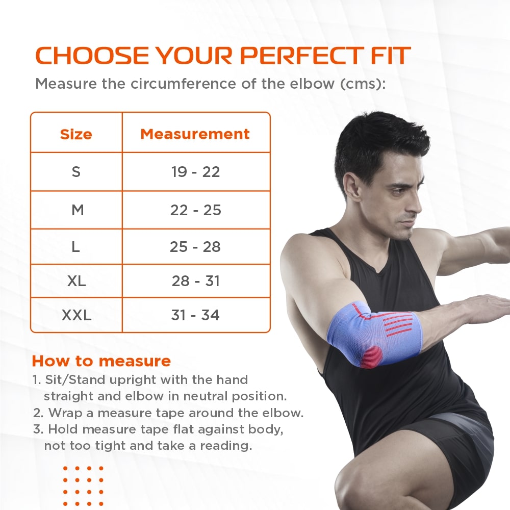 Elbow Support with Strap - Mild Compression