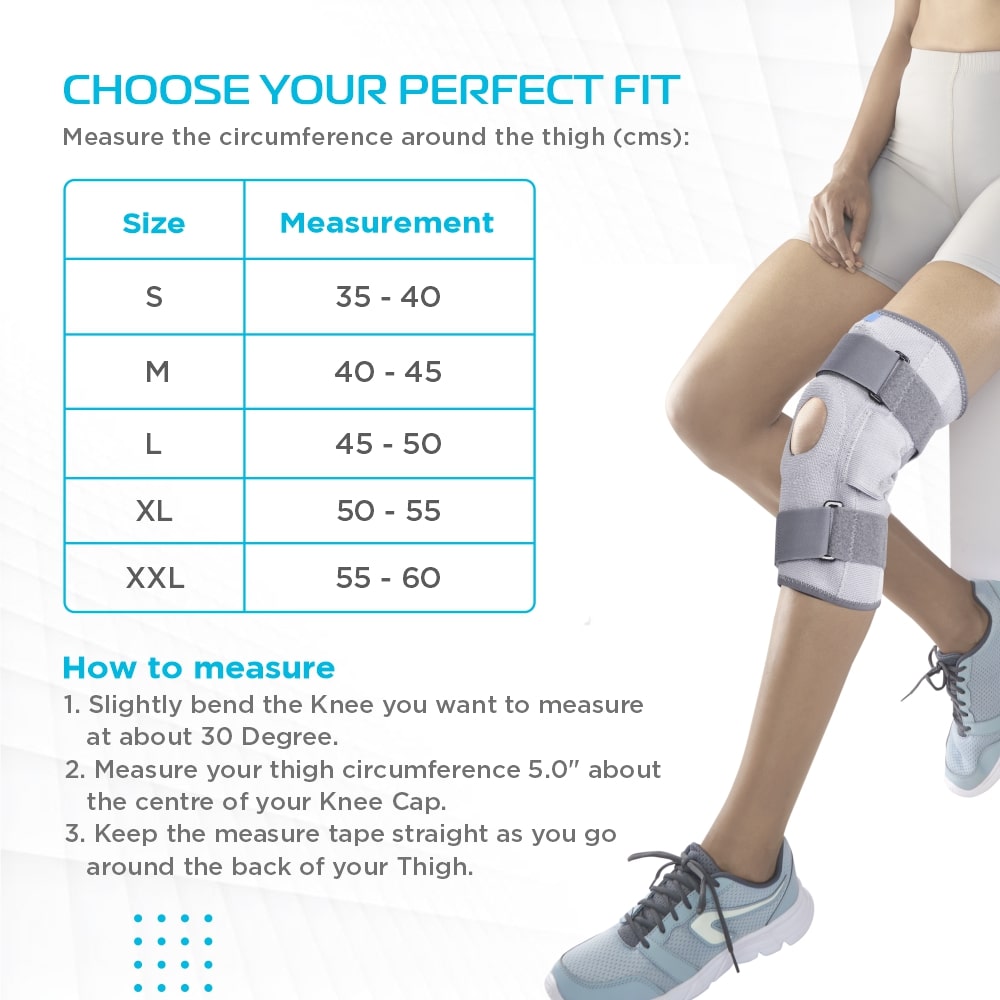 Stretch Hinged Knee Brace | Open Patella, Moderate Support