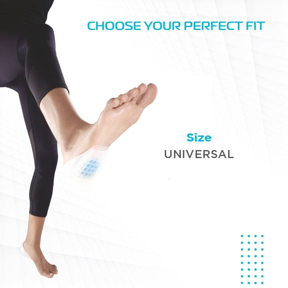 Heel Cushion with Blue Spot | Shock Absorption & Pressure Relief (Blue)