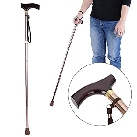 Foldable Bronze Walking Stick