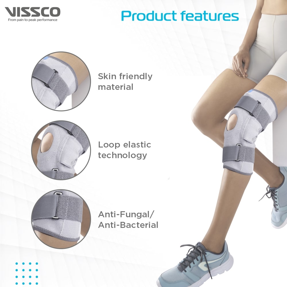 Stretch Hinged Knee Brace | Open Patella, Moderate Support