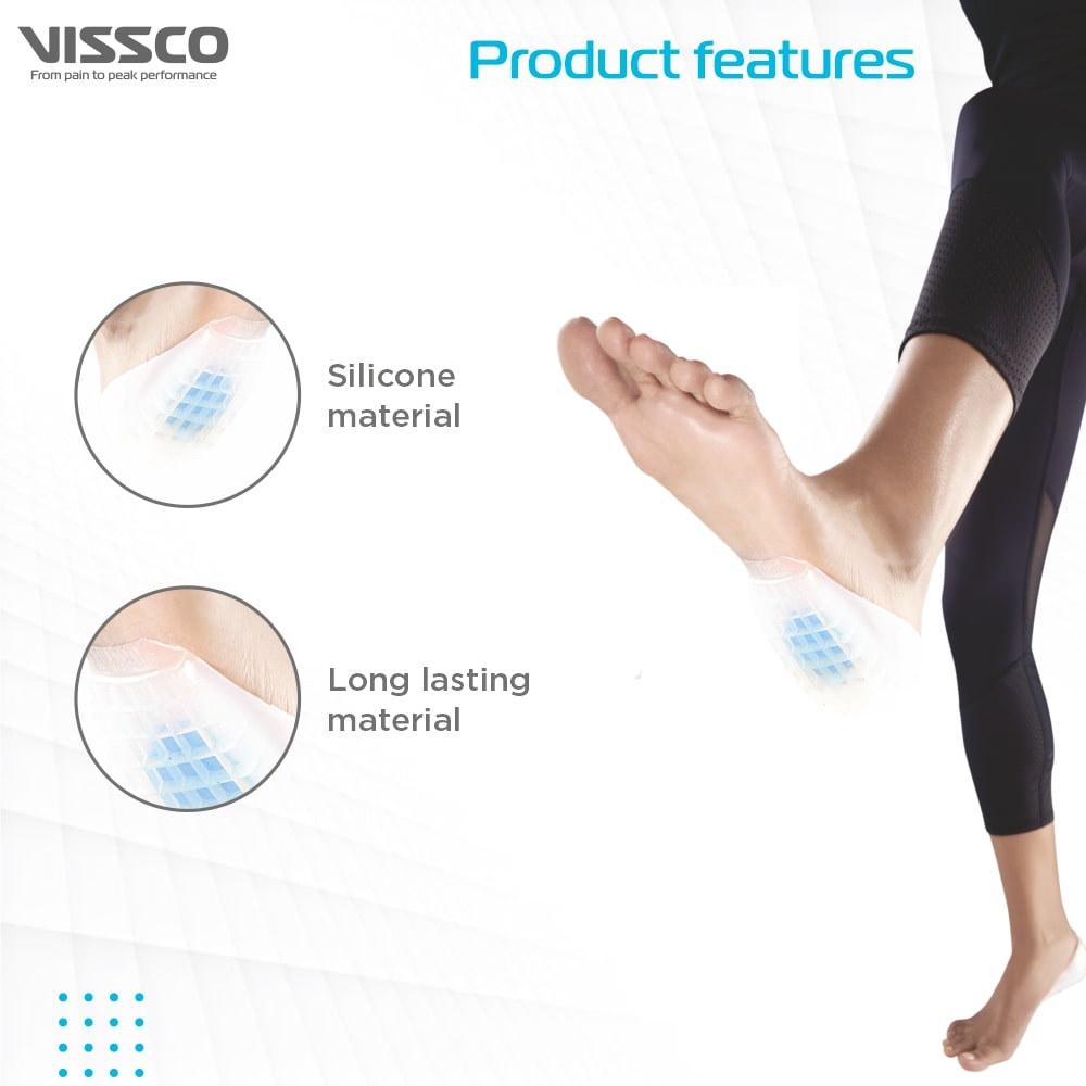 Heel Cushion with Blue Spot | Shock Absorption & Pressure Relief (Blue)
