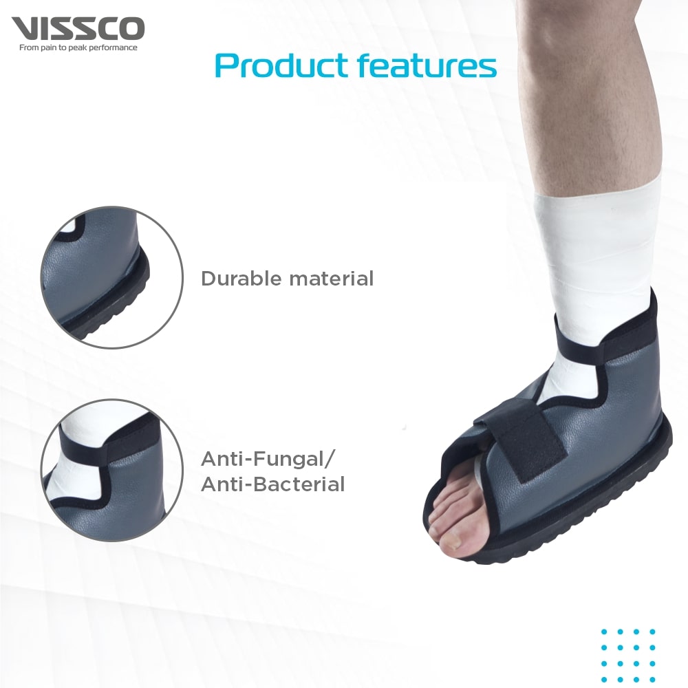 Waterproof Cast Shoe | Protects Foot Cast (Grey)
