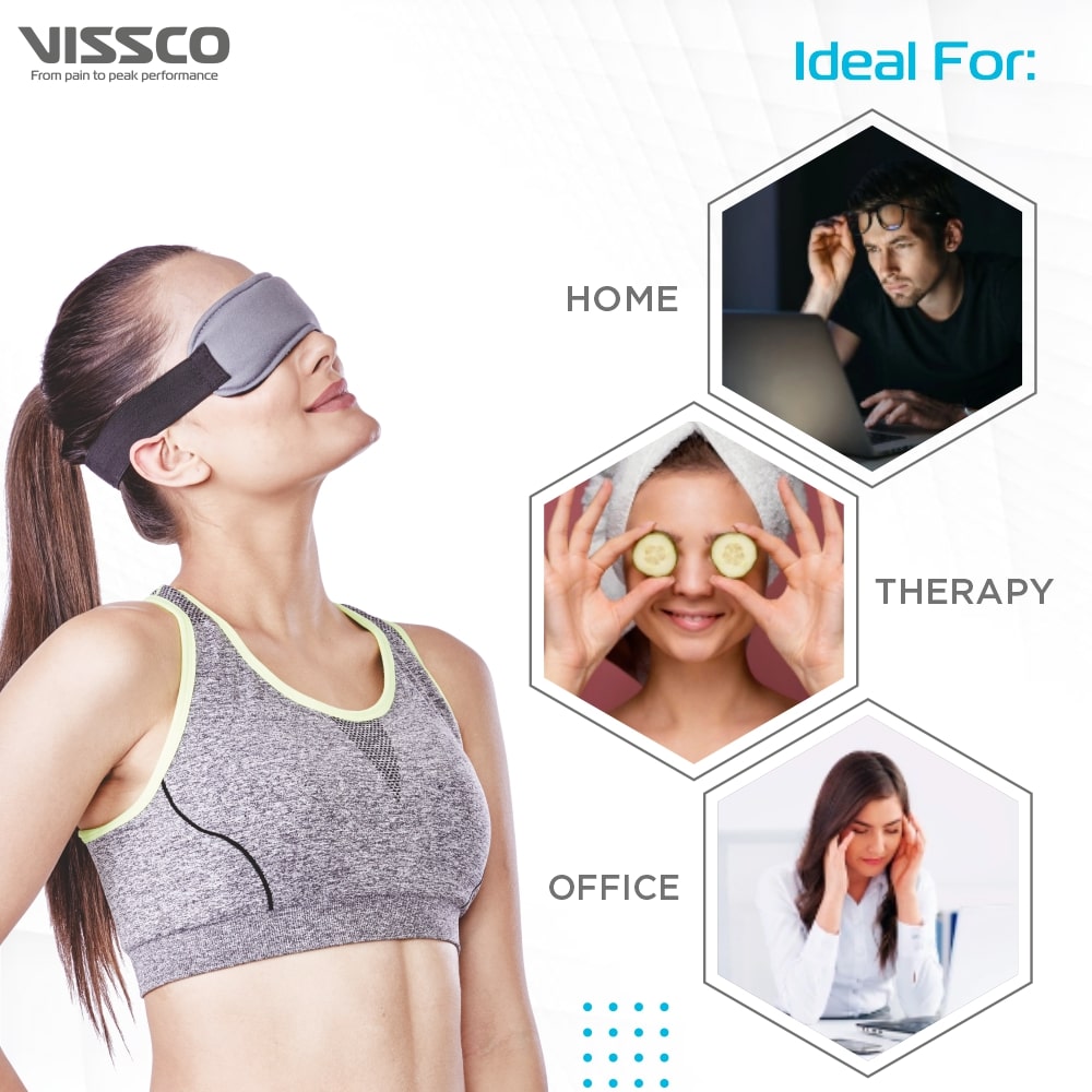 Cool Gel Eye Mask | Relief for Puffy, Tired Eyes & Dark Circles (Grey)