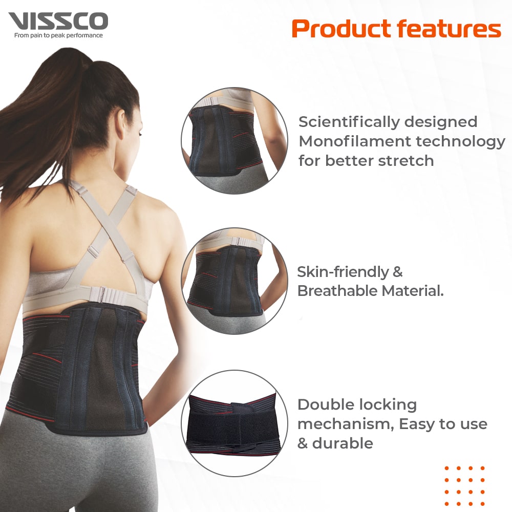 Lumboset Advance Belt | Moderate Lumbar Support (Black)