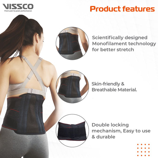 Lumboset Advance Belt | Moderate Lumbar Support (Black)