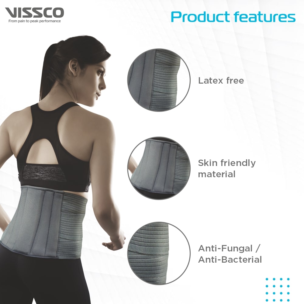 Lumbocare LS Belt | Lower Back & Abdomen Support (Grey)