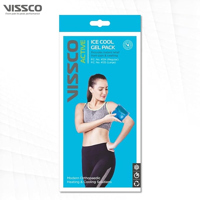 Icecool Gel Pack | Re-Freezable Pain Relief & Swelling (Blue) 24x12 cm