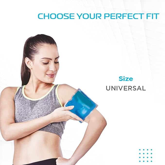 Icecool Gel Pack | Re-Freezable Pain Relief & Swelling (Blue) 24x12 cm