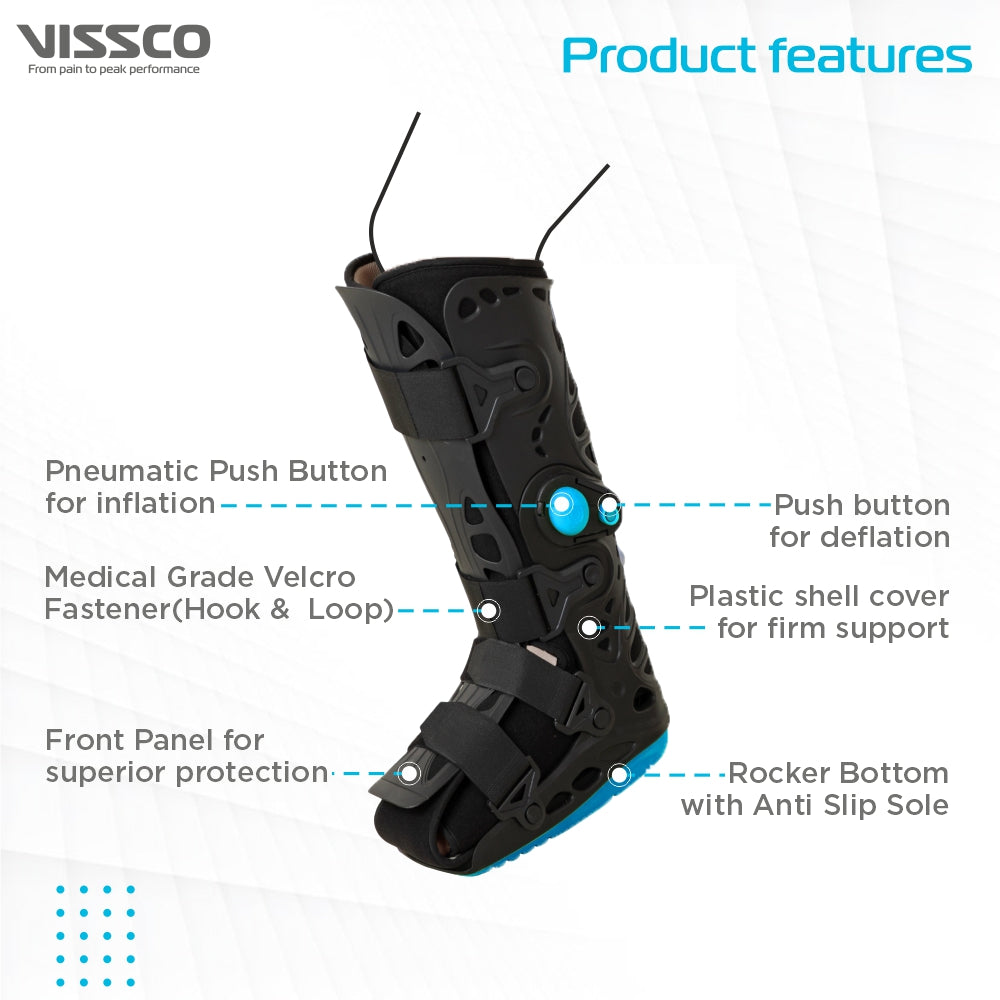 Pneumatic Walker Boot - Adjustable 17" Height Support