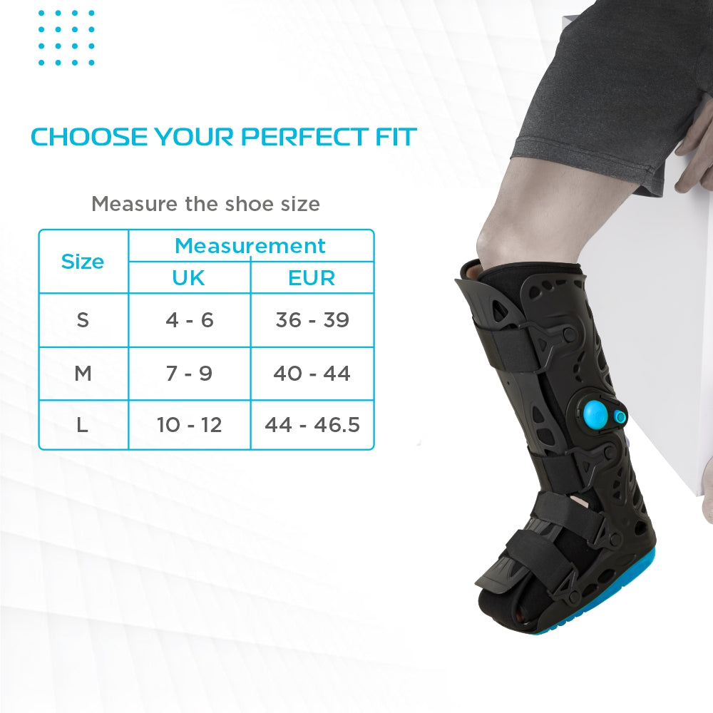 Pneumatic Walker Boot - Adjustable 17" Height Support