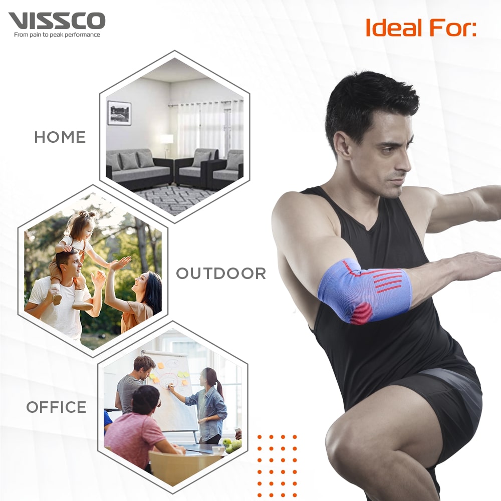 Elbow Support with Strap - Mild Compression