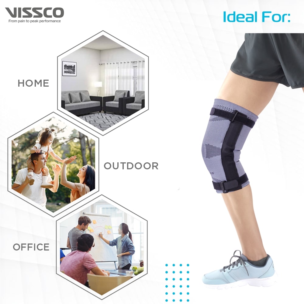 Hinged Knee Cap | Supports Knee Joint with Hinges (Beige)