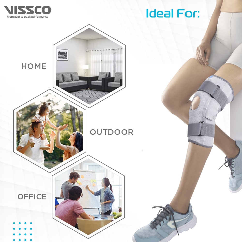Stretch Hinged Knee Brace | Open Patella, Moderate Support