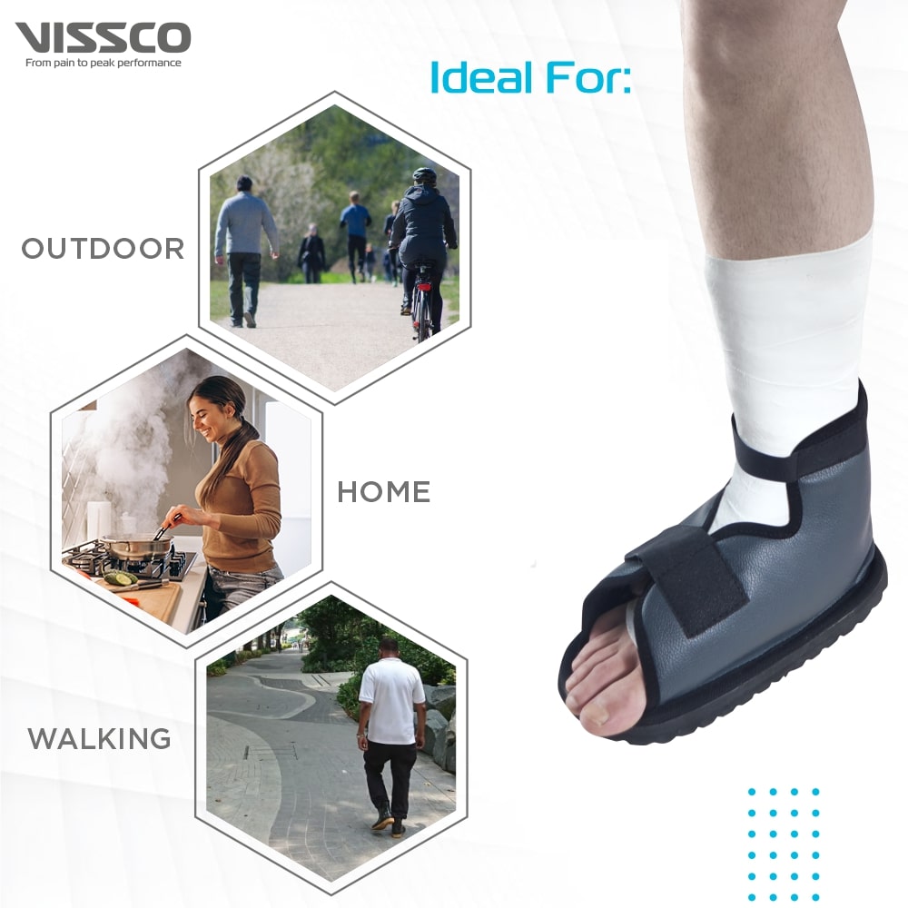 Waterproof Cast Shoe | Protects Foot Cast (Grey)