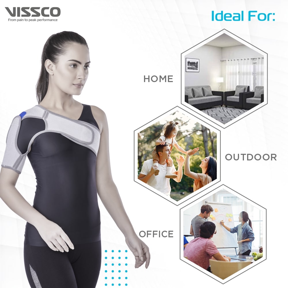 Shoulder Brace – Moderate Support (Grey)